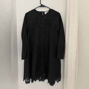 & Other Stories lace eyelet black dress (size 6)